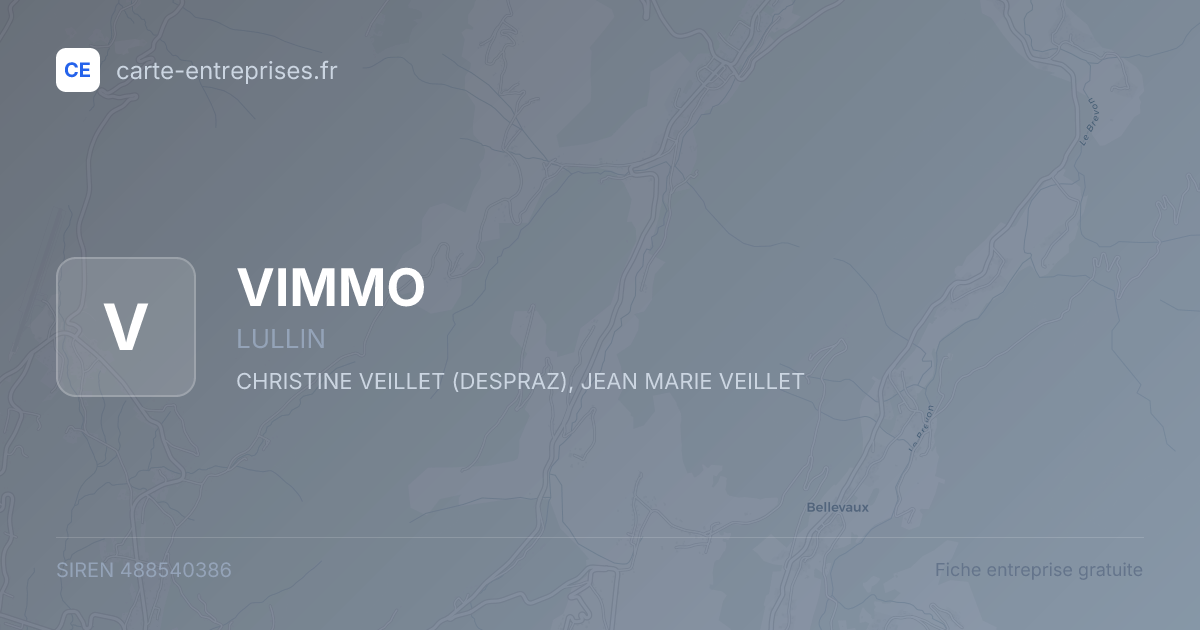 VIMMO — 488540386 — fiche entreprise