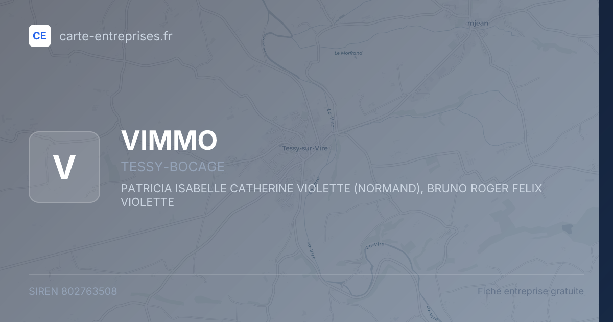 VIMMO — 802763508 — fiche entreprise