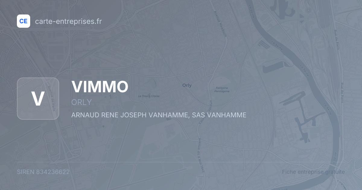 VIMMO — 834236622 — fiche entreprise
