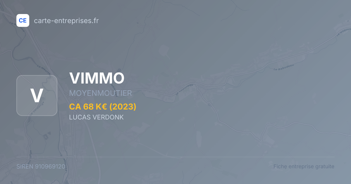 VIMMO — 910969120 — fiche entreprise