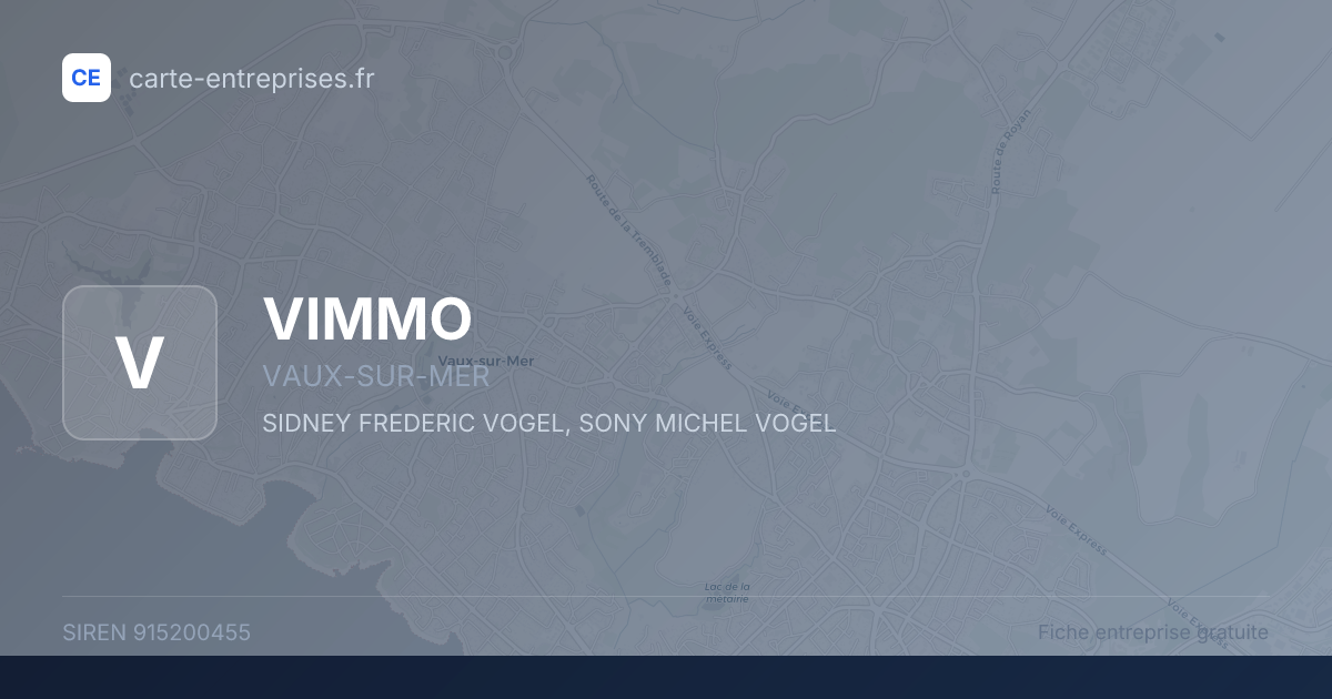 VIMMO — 915200455 — fiche entreprise