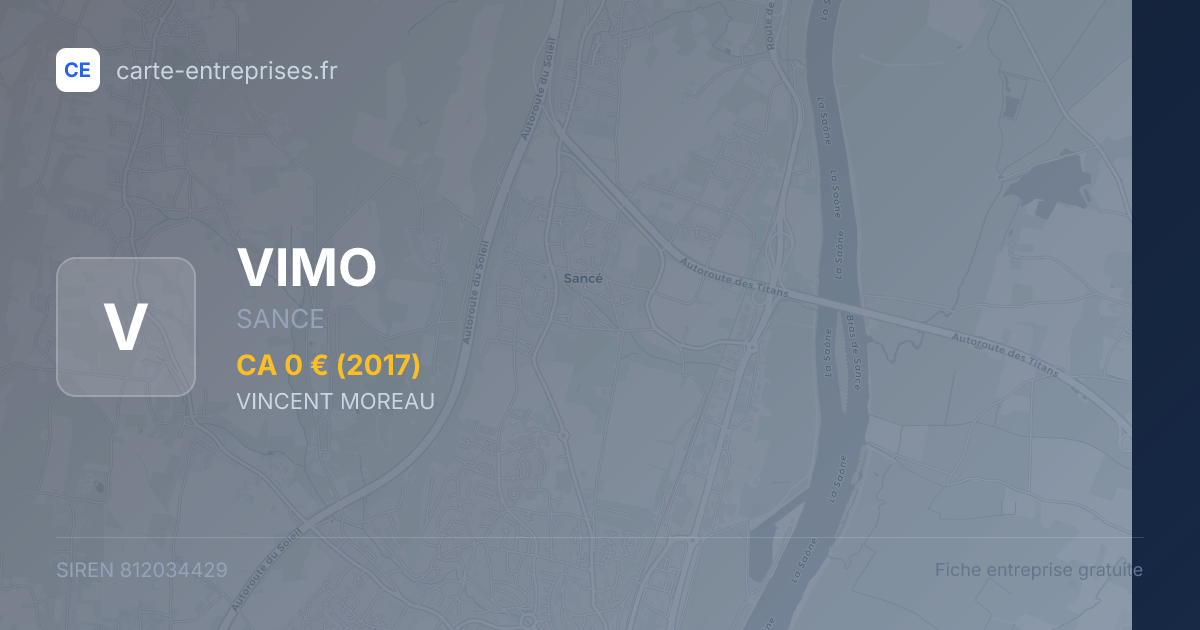 VIMO — 812034429 — fiche entreprise