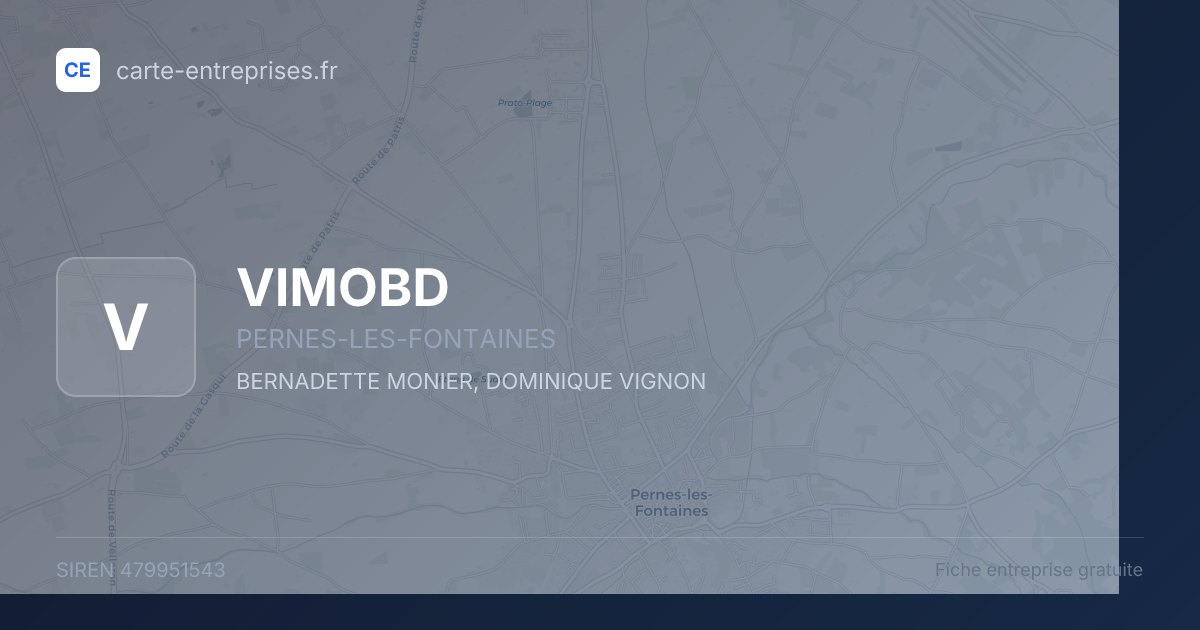 VIMOBD — 479951543 — fiche entreprise