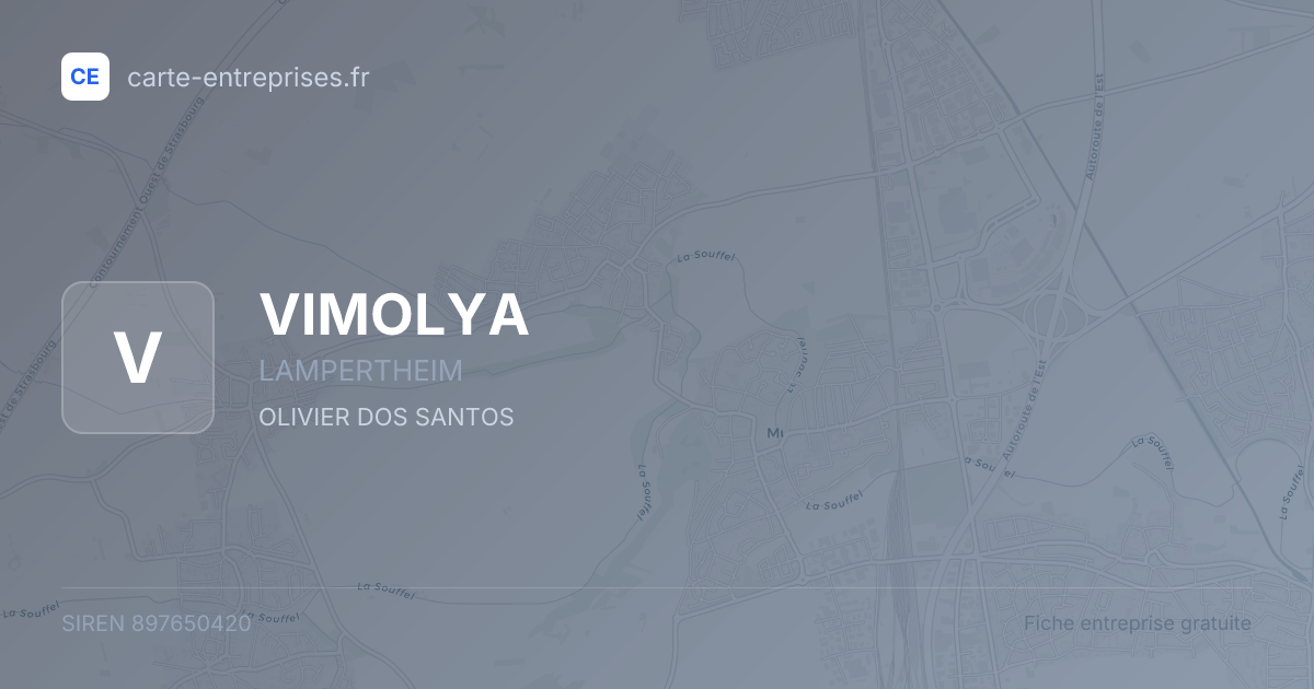 VIMOLYA — 897650420 — fiche entreprise