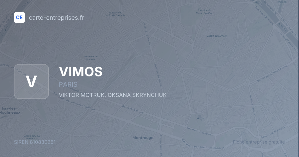 VIMOS — 810830281 — fiche entreprise