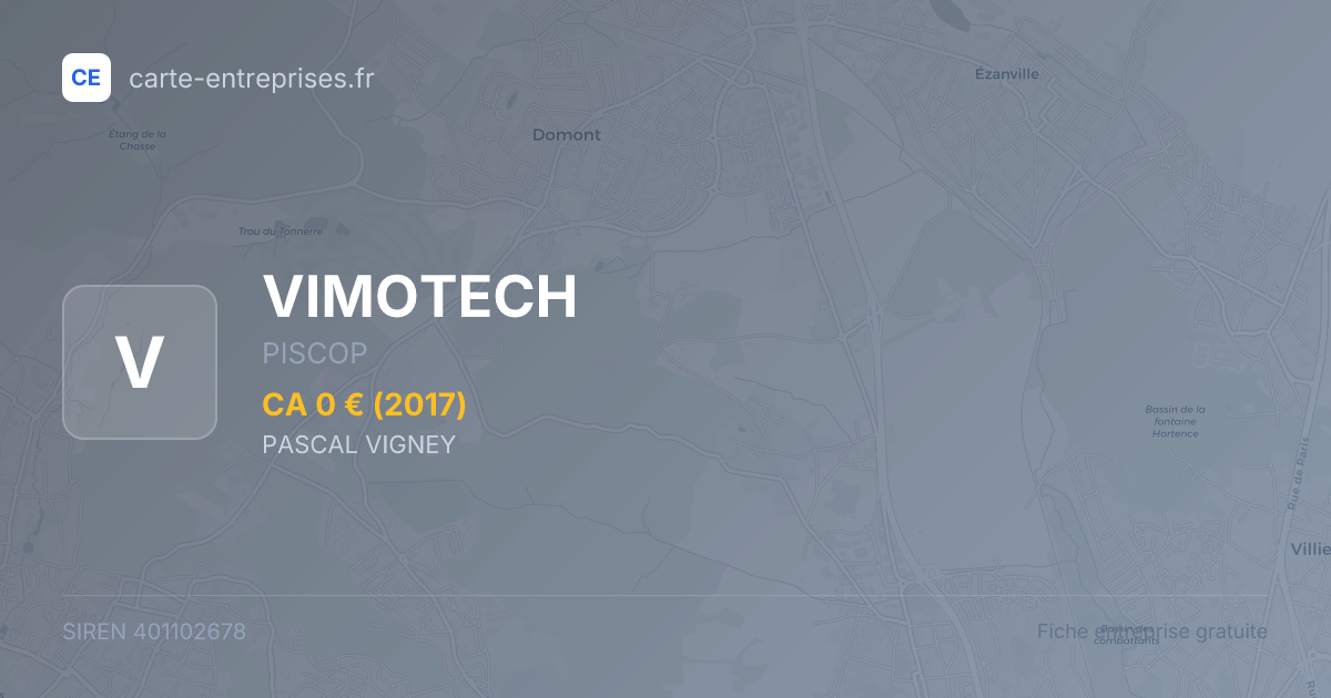 VIMOTECH — 401102678 — fiche entreprise