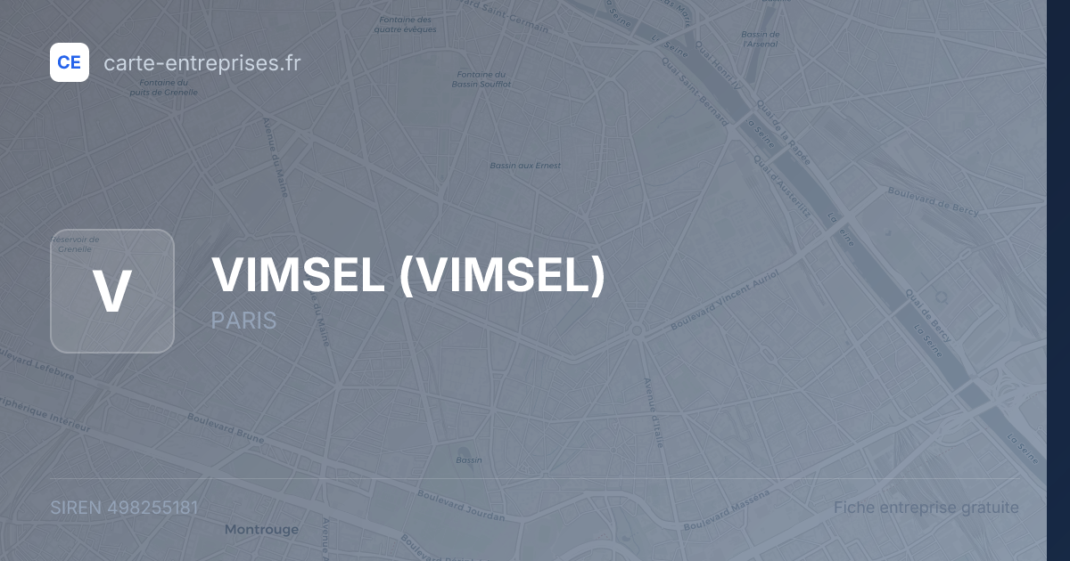 VIMSEL — 498255181 — fiche entreprise