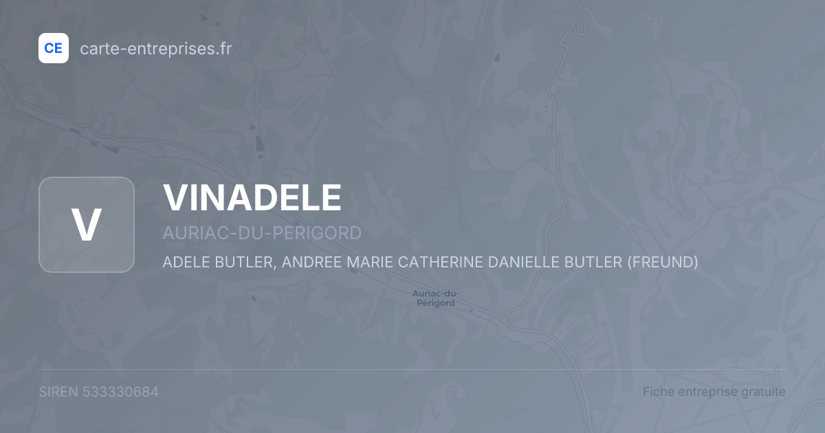 VINADELE — 533330684 — fiche entreprise