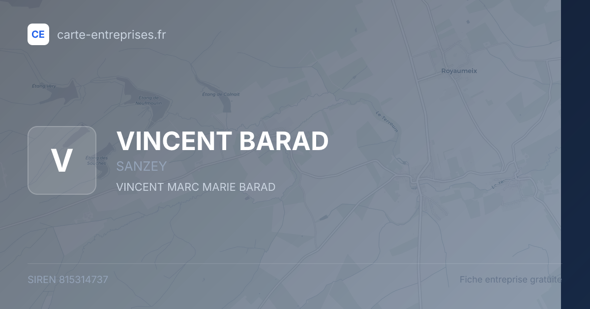 VINCENT BARAD — 815314737 — fiche entreprise