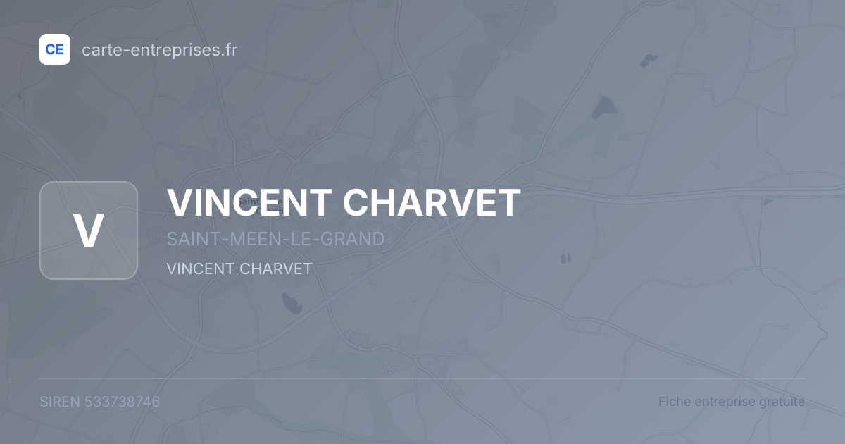 VINCENT CHARVET — 533738746 — fiche entreprise