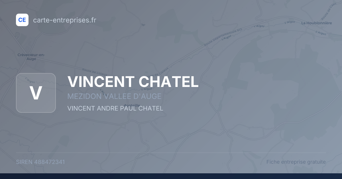 VINCENT CHATEL — 488472341 — fiche entreprise