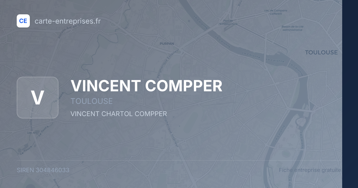 VINCENT COMPPER — 304846033 — fiche entreprise