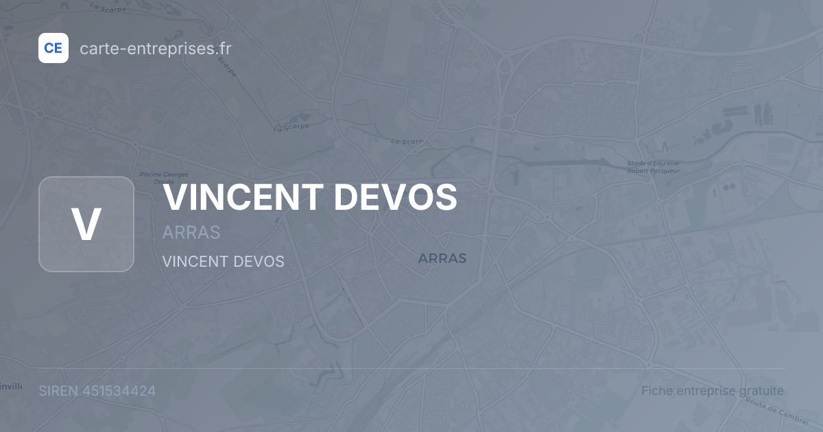VINCENT DEVOS — 451534424 — fiche entreprise