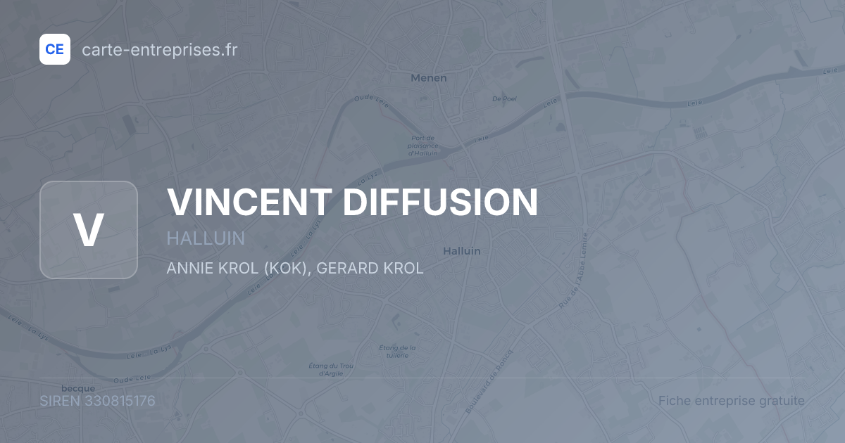 VINCENT DIFFUSION — 330815176 — fiche entreprise