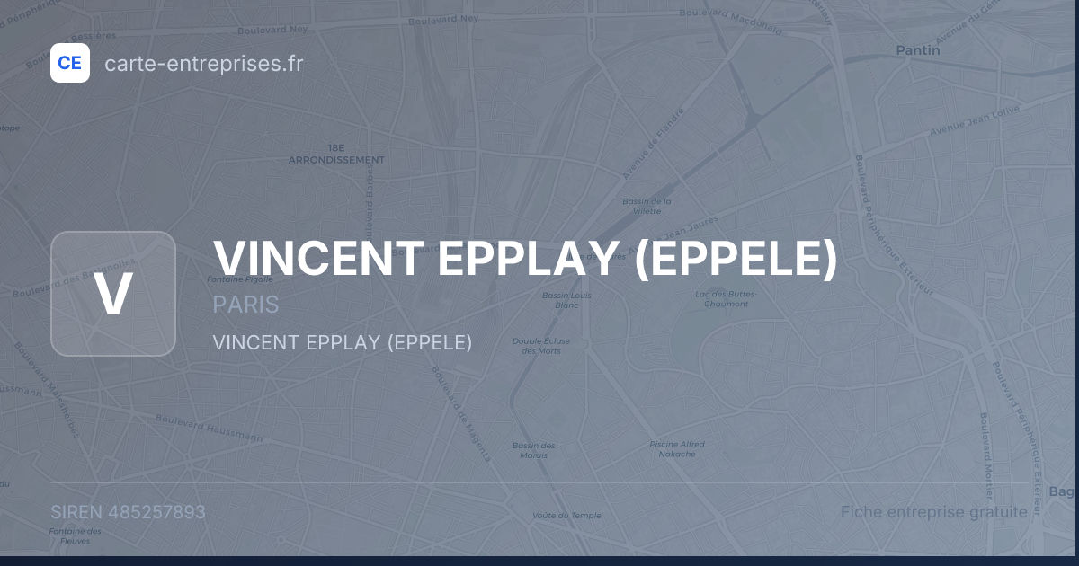 VINCENT EPPLAY (EPPELE) — 485257893 — fiche entreprise