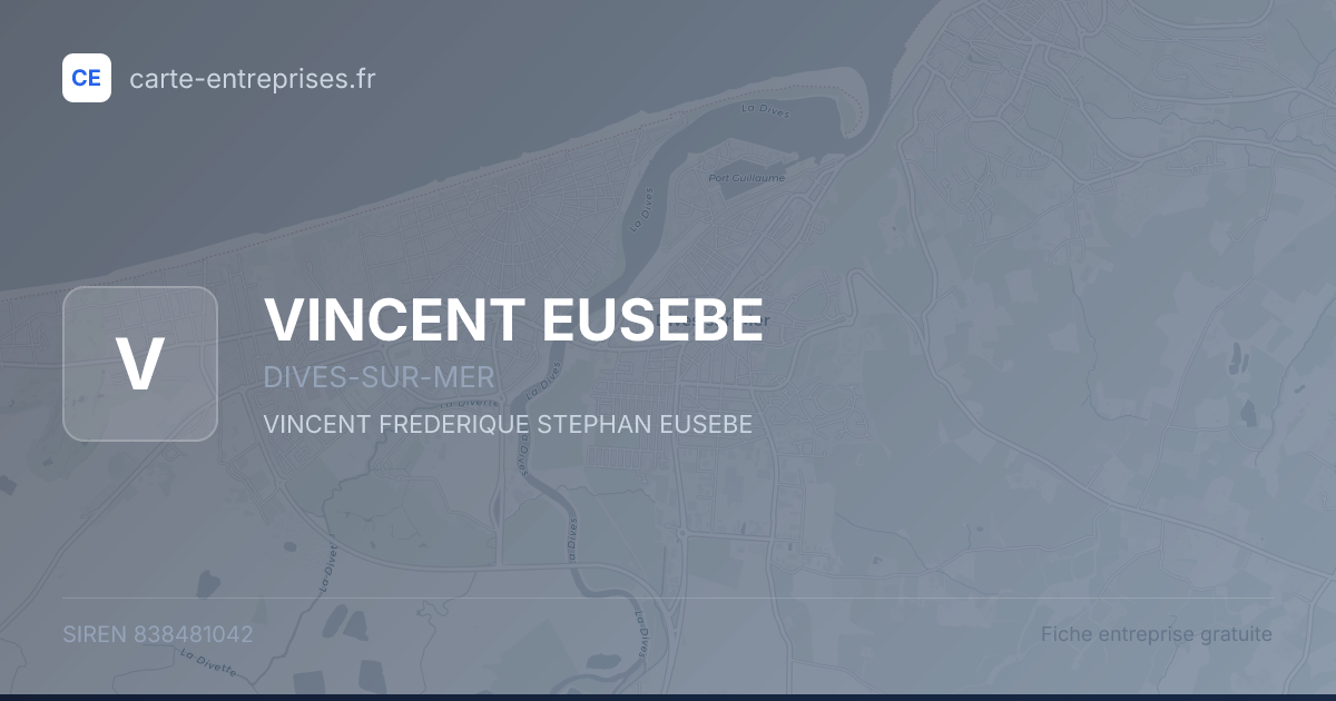 VINCENT EUSEBE — 838481042 — fiche entreprise