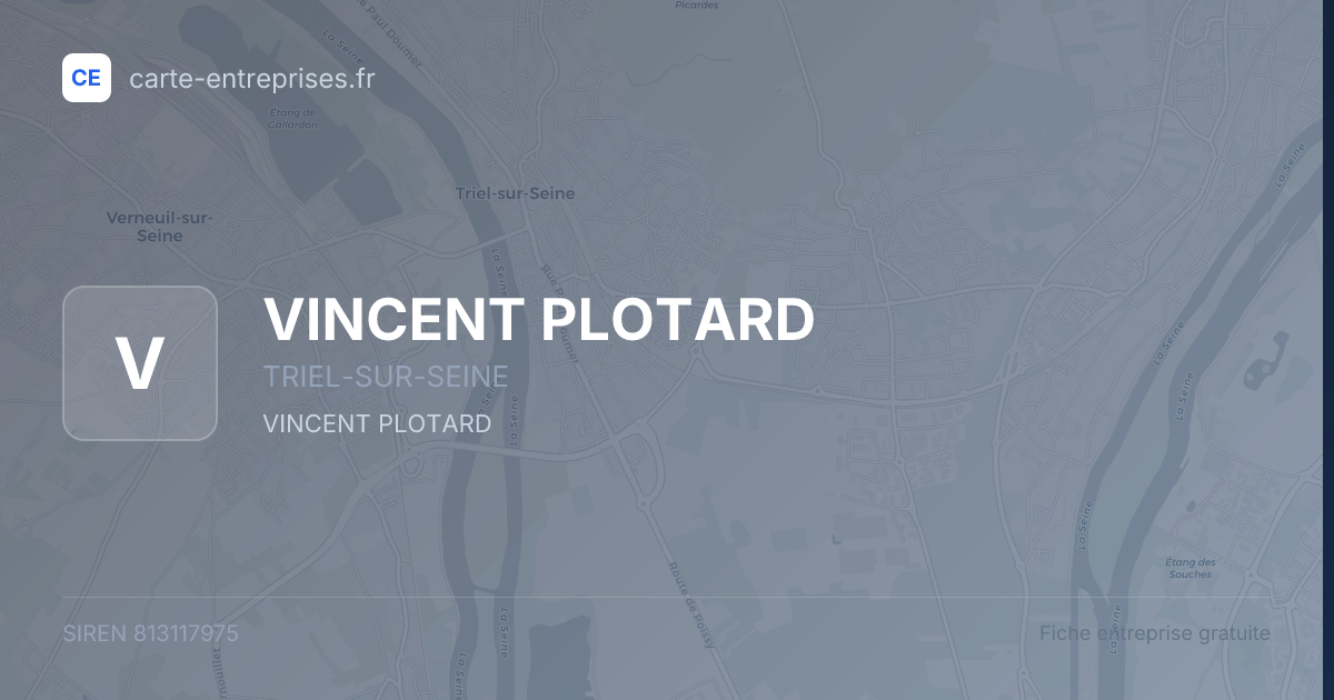 VINCENT PLOTARD — 813117975 — fiche entreprise
