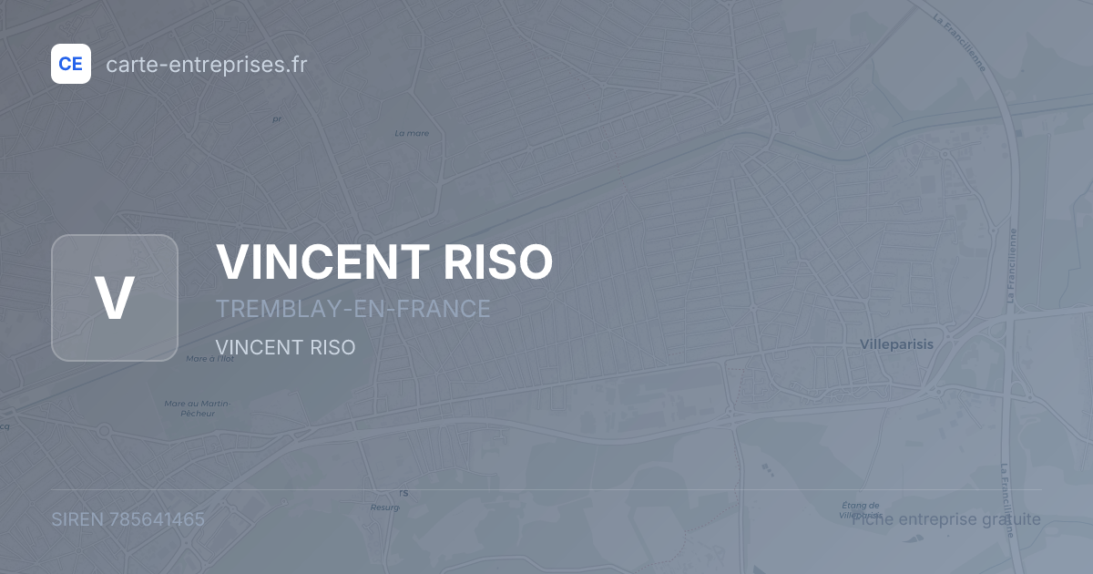VINCENT RISO — 785641465 — fiche entreprise