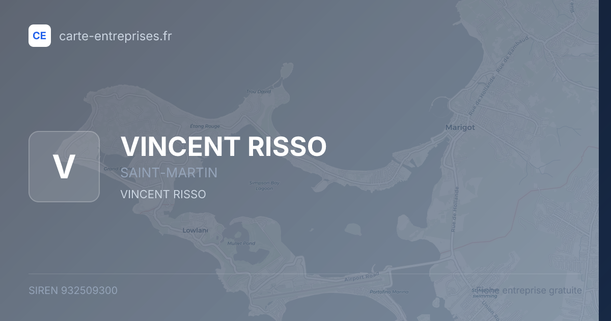 VINCENT RISSO — 932509300 — fiche entreprise