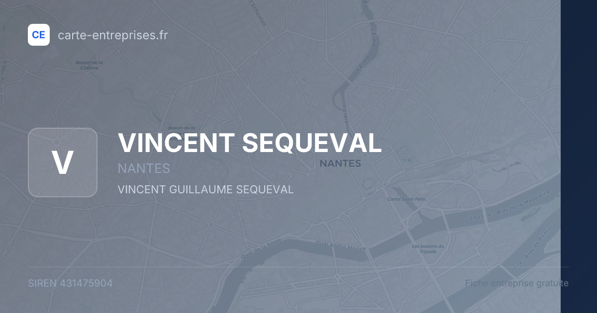 VINCENT SEQUEVAL — 431475904 — fiche entreprise