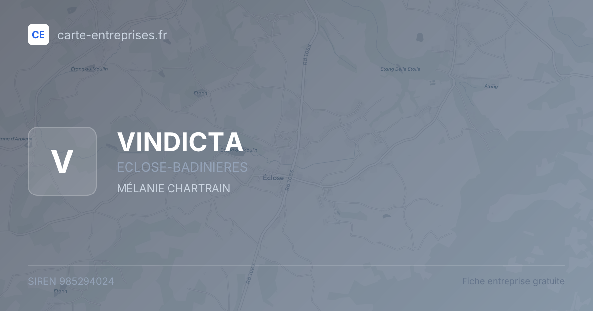 VINDICTA — 985294024 — fiche entreprise