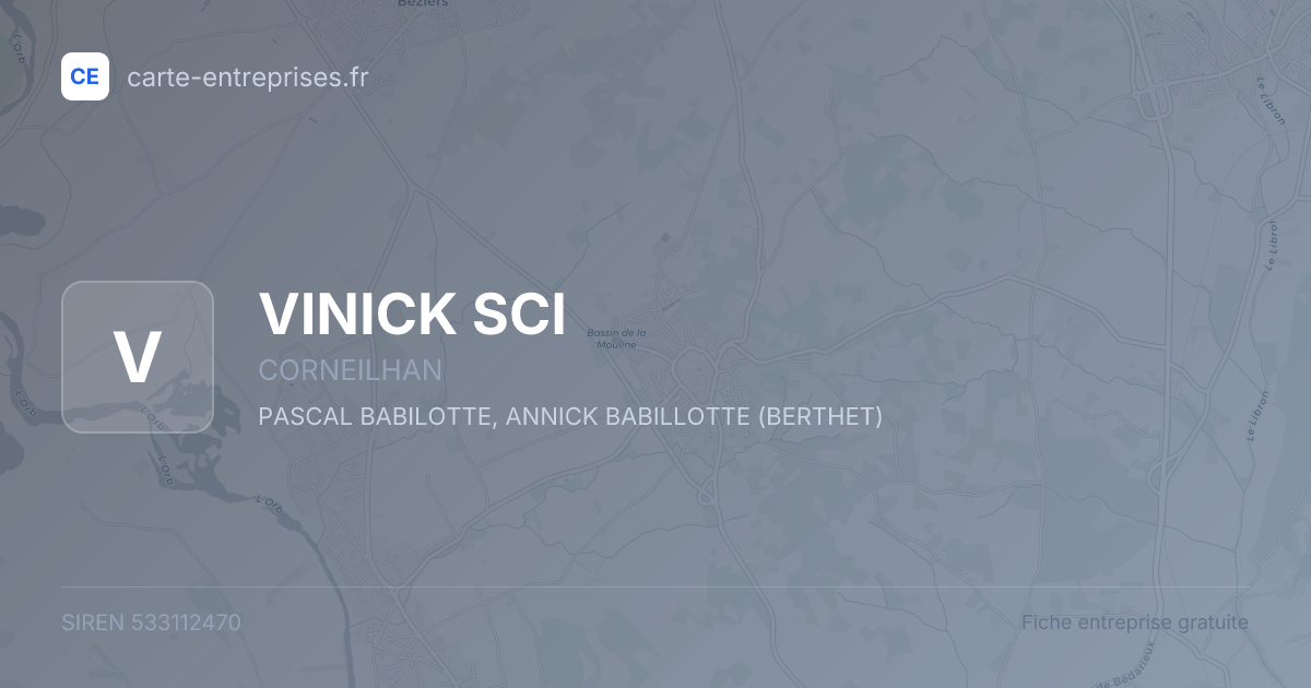 VINICK SCI — 533112470 — fiche entreprise