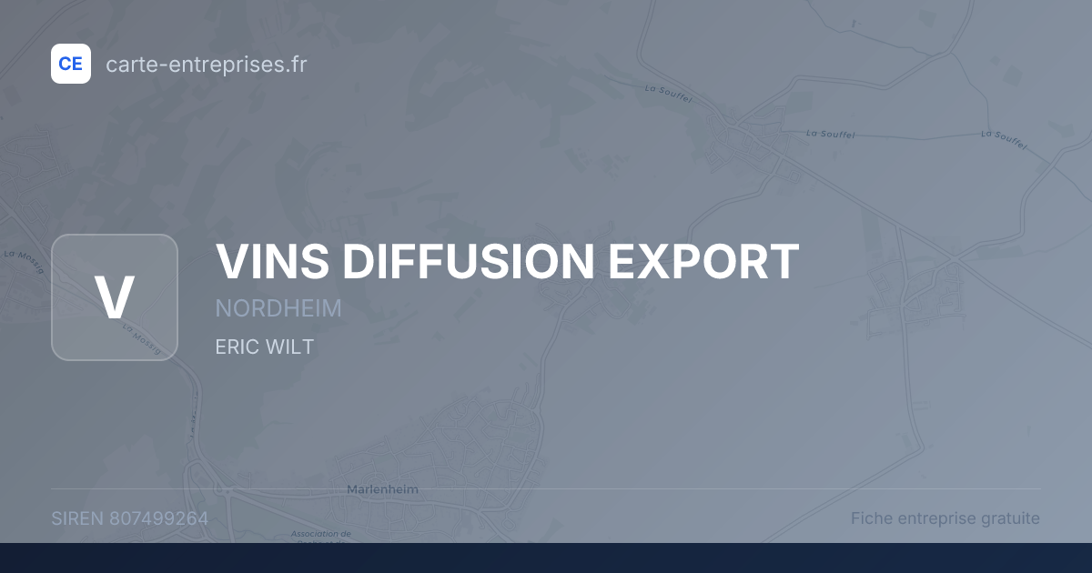 VINS DIFFUSION EXPORT — 807499264 — fiche entreprise