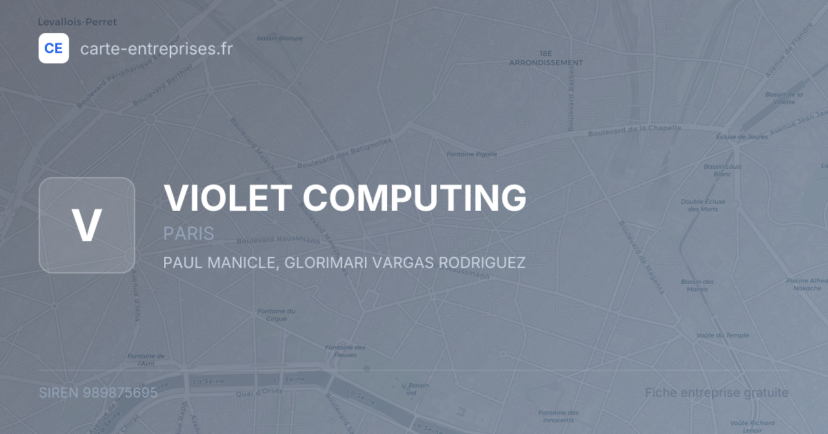 VIOLET COMPUTING — 989875695 — fiche entreprise