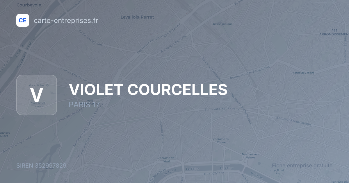 VIOLET COURCELLES — 352997829 — fiche entreprise