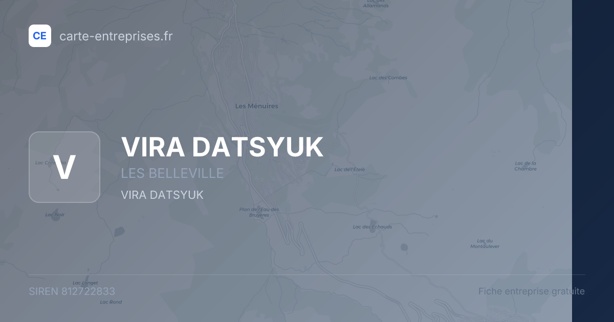 VIRA DATSYUK — 812722833 — fiche entreprise