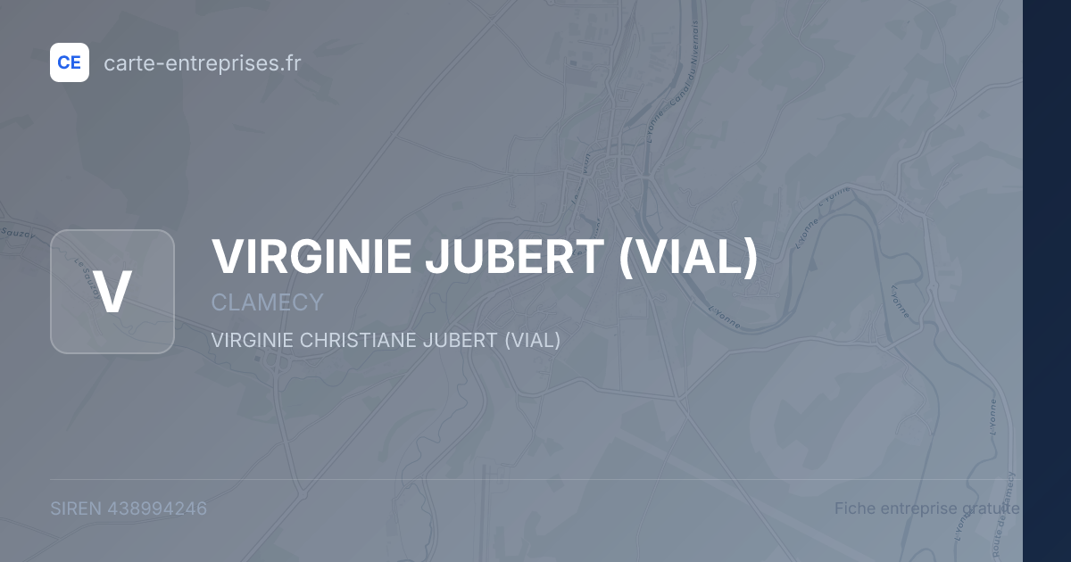 VIRGINIE JUBERT (VIAL) — 438994246 — fiche entreprise