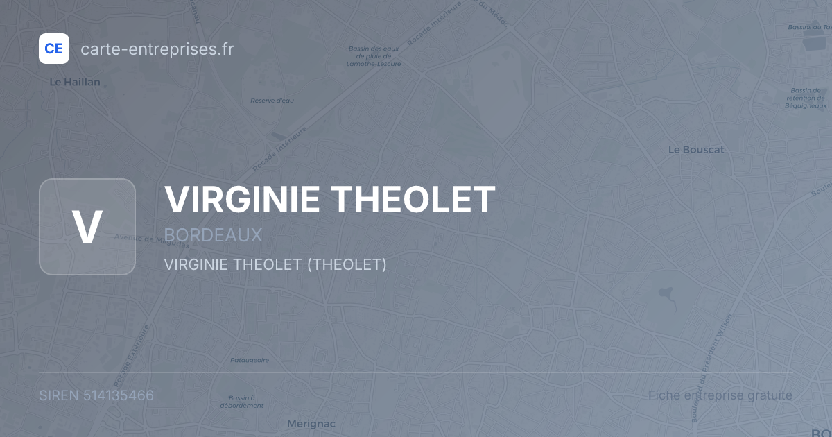 VIRGINIE THEOLET — 514135466 — fiche entreprise