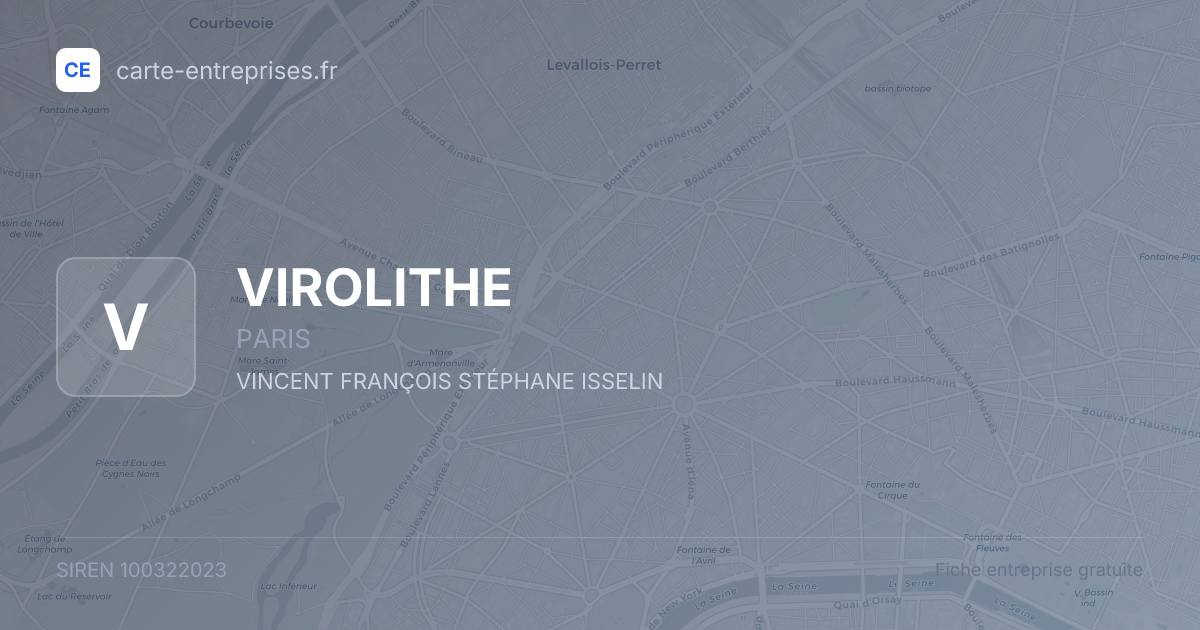 VIROLITHE — 100322023 — fiche entreprise