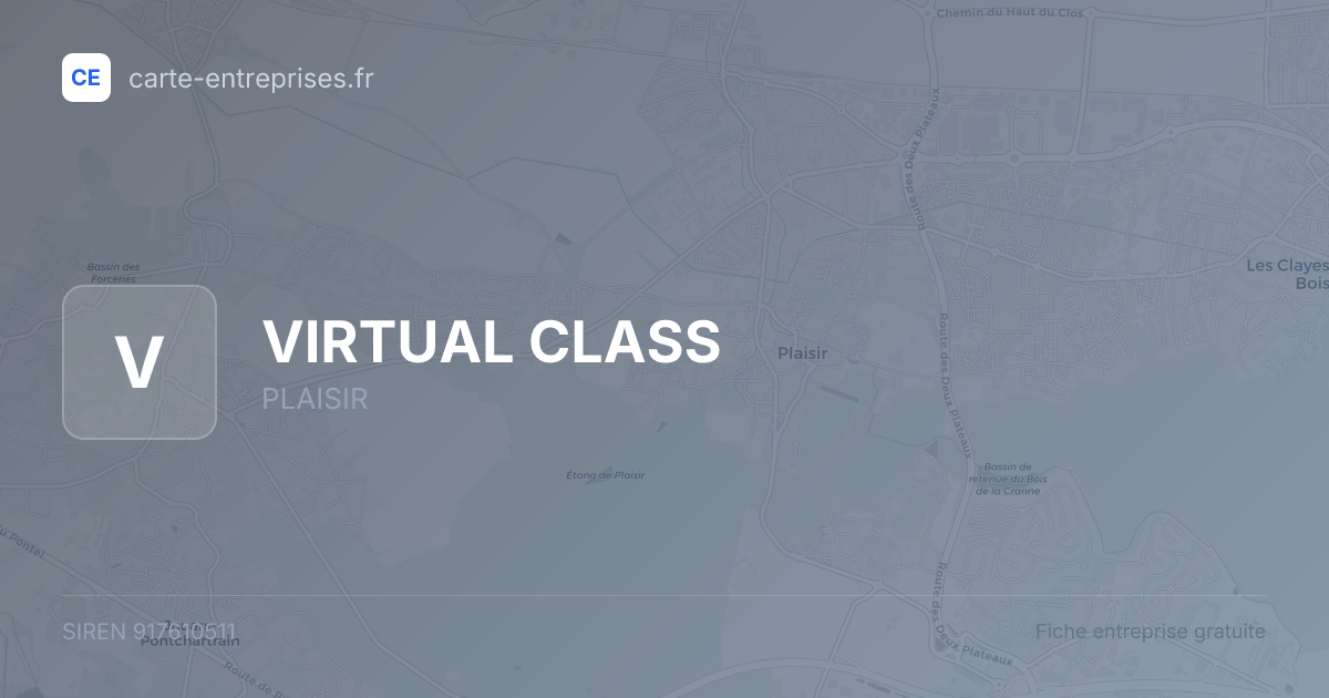 VIRTUAL CLASS — 917610511 — fiche entreprise