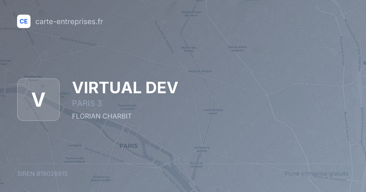 VIRTUAL DEV — 819026915 — fiche entreprise