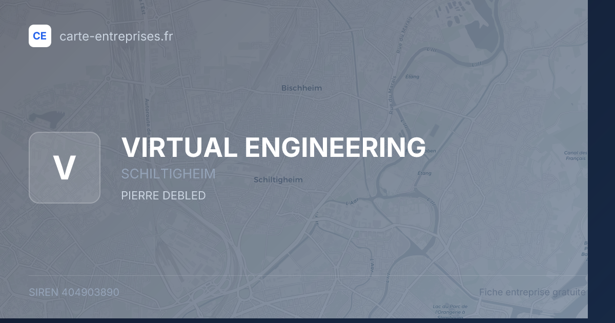 VIRTUAL ENGINEERING — 404903890 — fiche entreprise