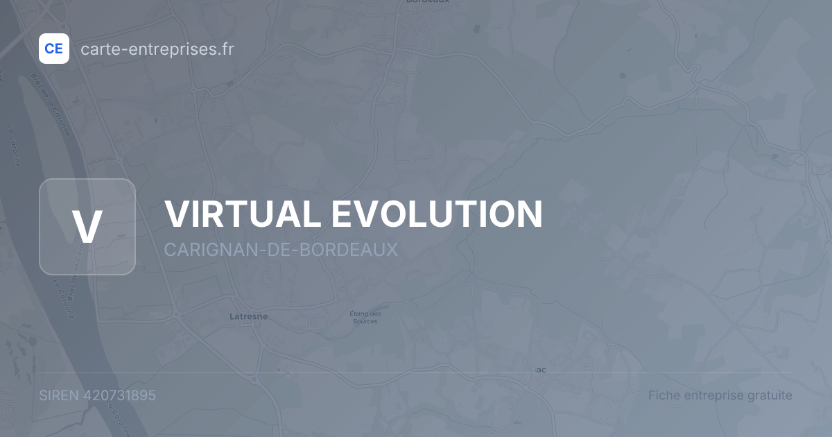 VIRTUAL EVOLUTION — 420731895 — fiche entreprise
