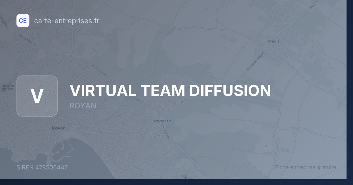 VIRTUAL TEAM DIFFUSION — 478506447 — fiche entreprise