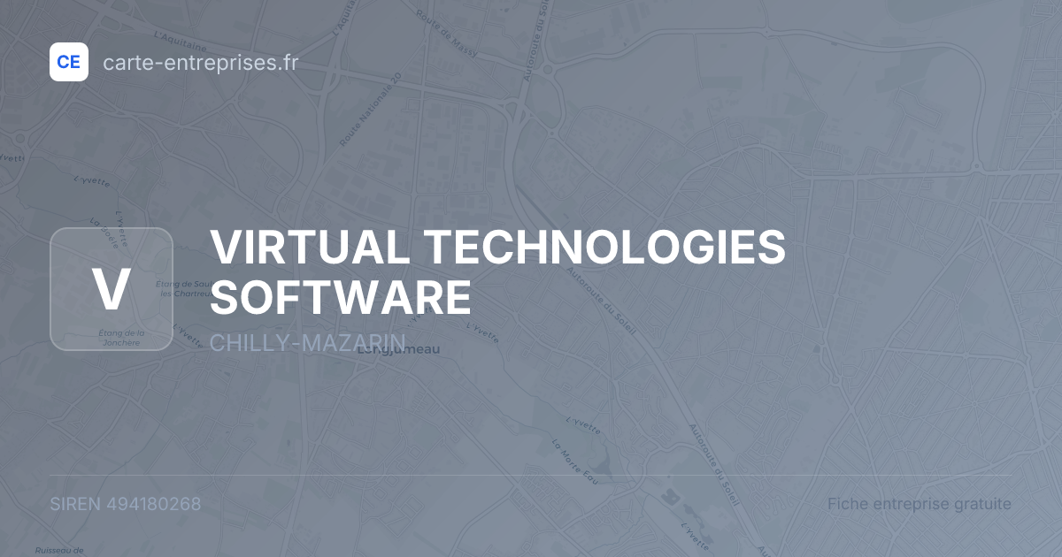 VIRTUAL TECHNOLOGIES SOFTWARE — 494180268 — fiche entreprise