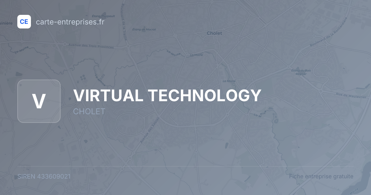 VIRTUAL TECHNOLOGY — 433609021 — fiche entreprise