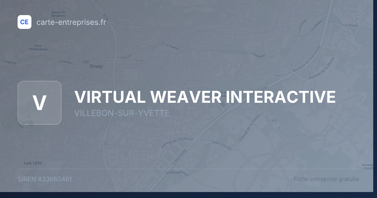 VIRTUAL WEAVER INTERACTIVE — 433660461 — fiche entreprise