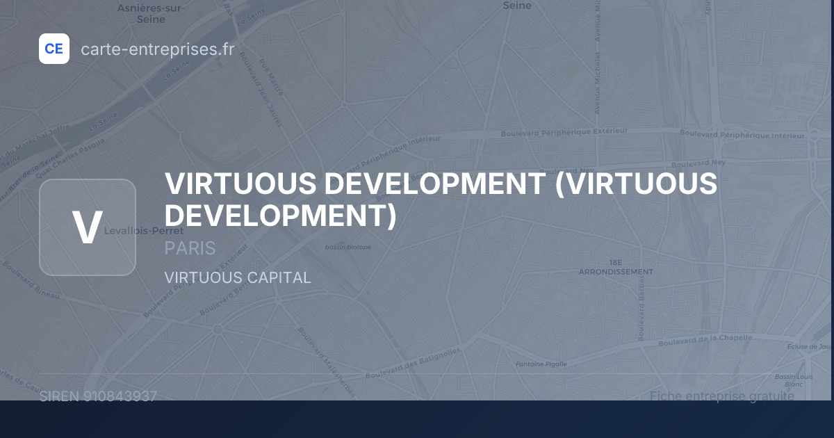 VIRTUOUS DEVELOPMENT — 910843937 — fiche entreprise