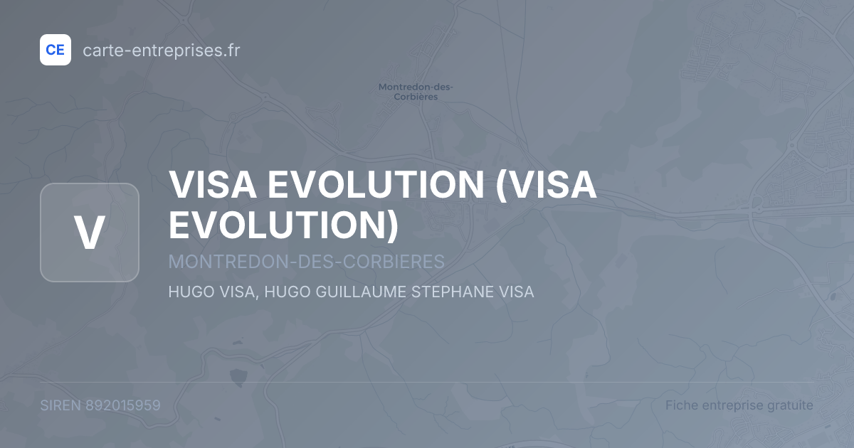 VISA EVOLUTION — 892015959 — fiche entreprise