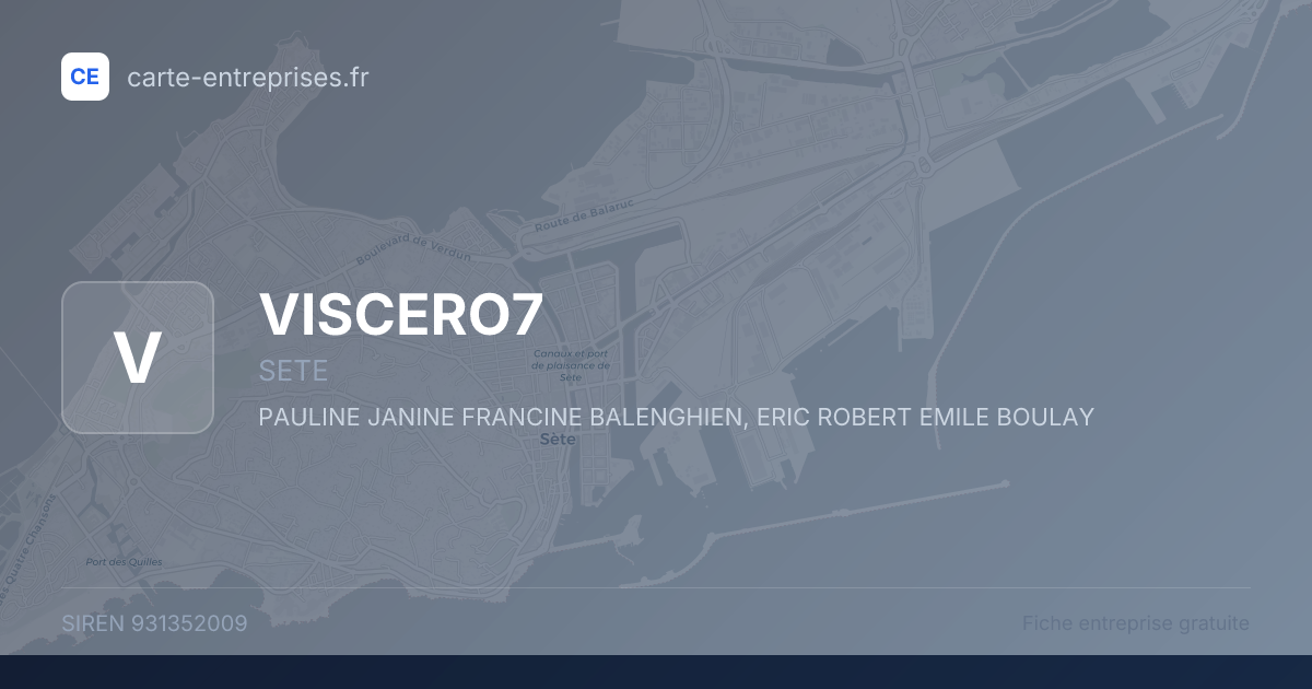 VISCERO7 — 931352009 — fiche entreprise