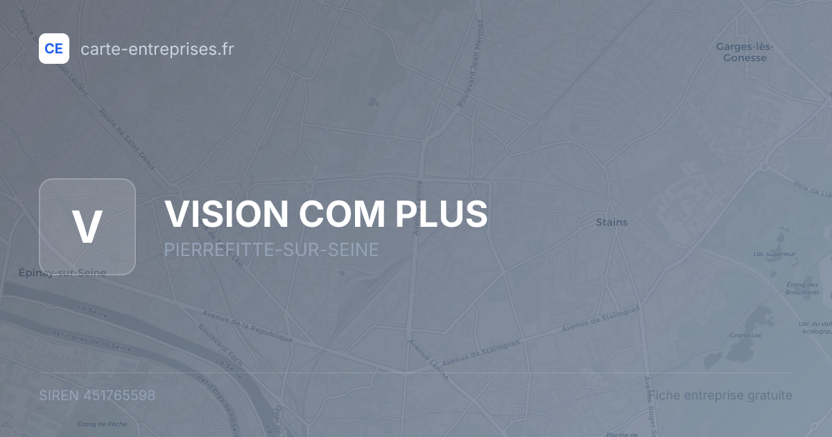 VISION COM PLUS — 451765598 — fiche entreprise