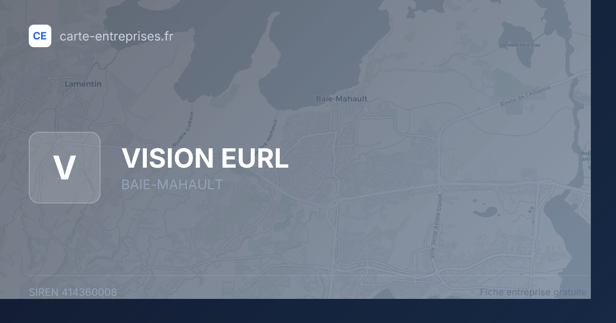VISION EURL — 414360008 — fiche entreprise