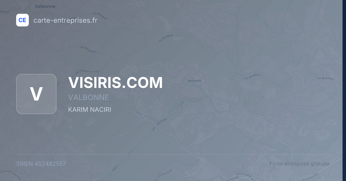 VISIRIS.COM — 452482557 — fiche entreprise
