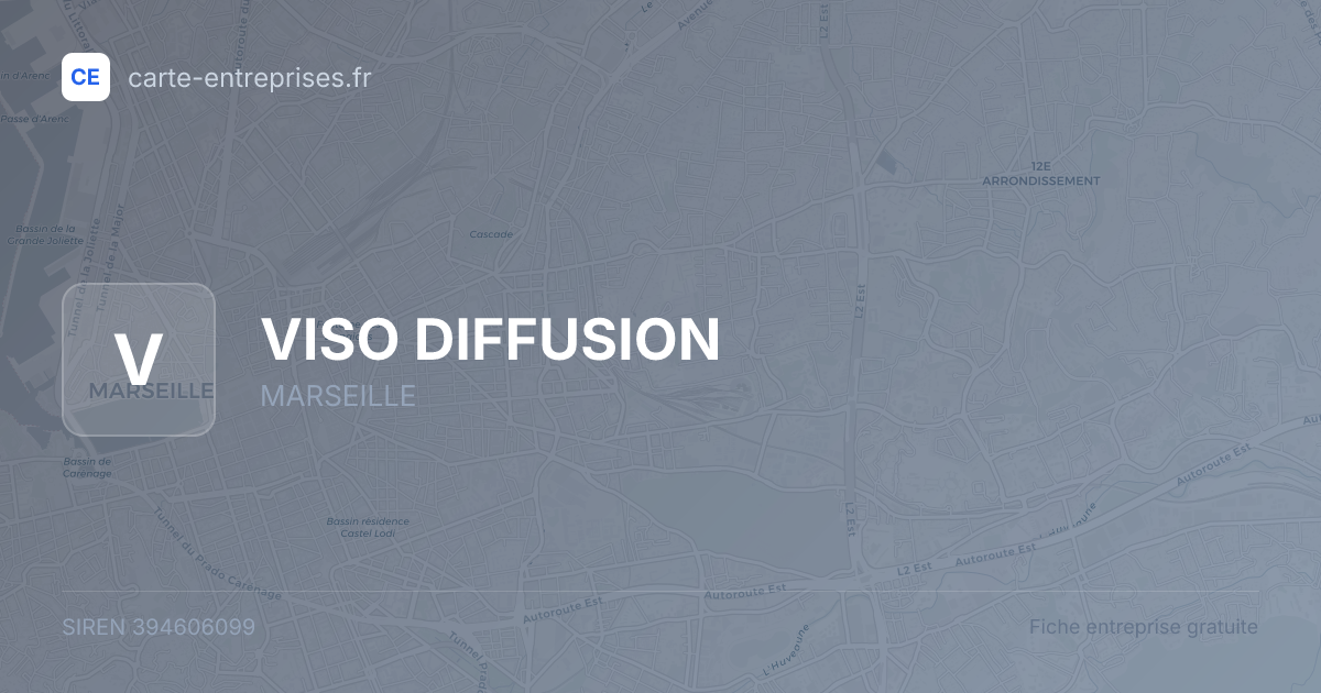 VISO DIFFUSION — 394606099 — fiche entreprise