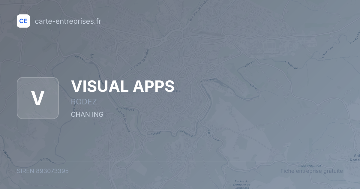 VISUAL APPS — 893073395 — fiche entreprise