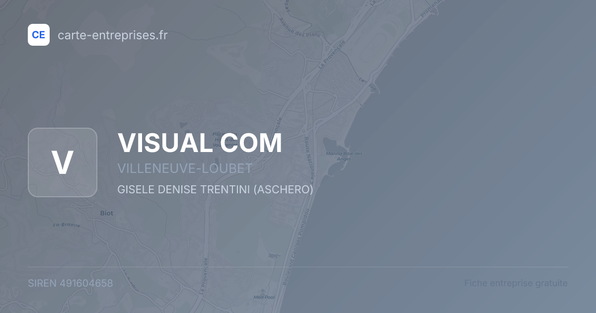 VISUAL COM — 491604658 — fiche entreprise